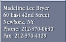 Madeline Lee Bryer - New York, New York